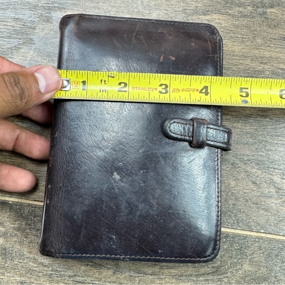 Vintage Coach Planner Brown Leather Compact Personal Binder - Picture 6 of 6